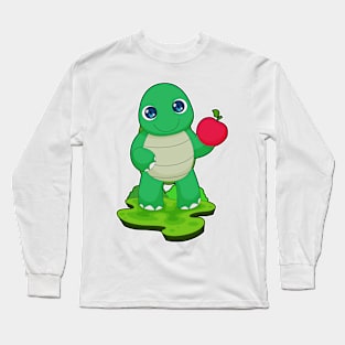 Turtle Apple Fruit Long Sleeve T-Shirt